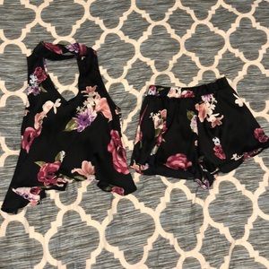 Super cute two piece silky outfit